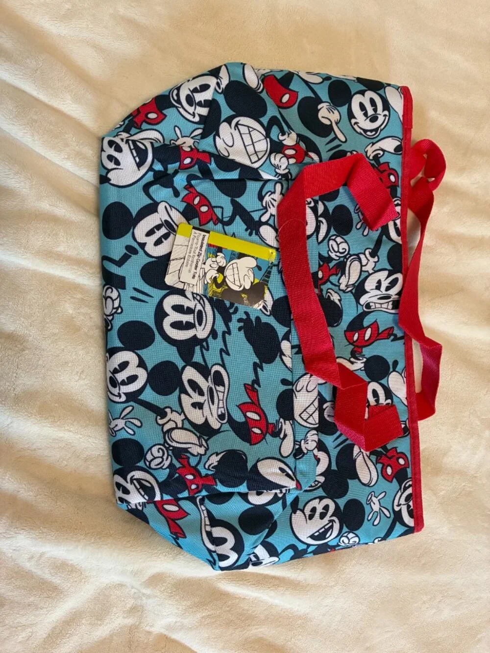 Disney Store Mickey Mouse Insulated Cooler Tote Lunch Bag NWT